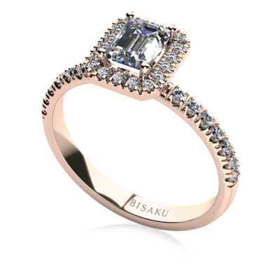 Zásnubný prsteň ružové zlato ArianaSII