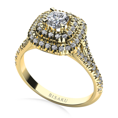 Zásnubný prsteň žlté zlato Claire
