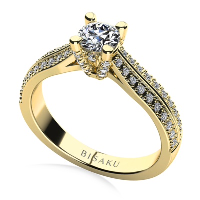 Zásnubný prsteň žlté zlato Hazel